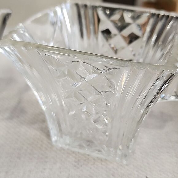 Art Deco Glass Sugar and Creamer - Picture 9 of 9